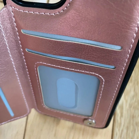 Metallic Pink Cellphone Case iPhone 11 Pro Wallet Case 5.8in - Picture 6 of 13